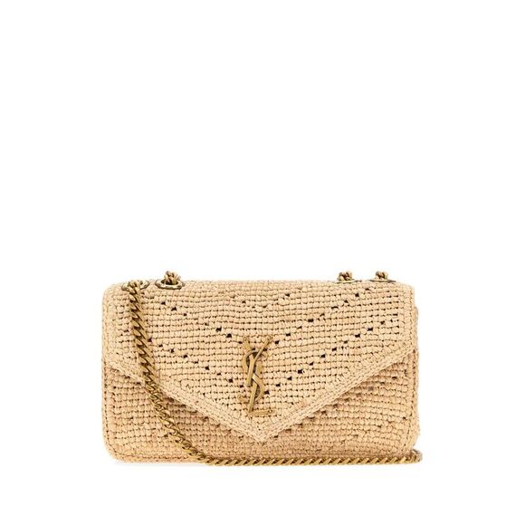 SAINT LAURENT Handbags - Saint Laurent Women Raffia Small Loulou Shoulder Bag
